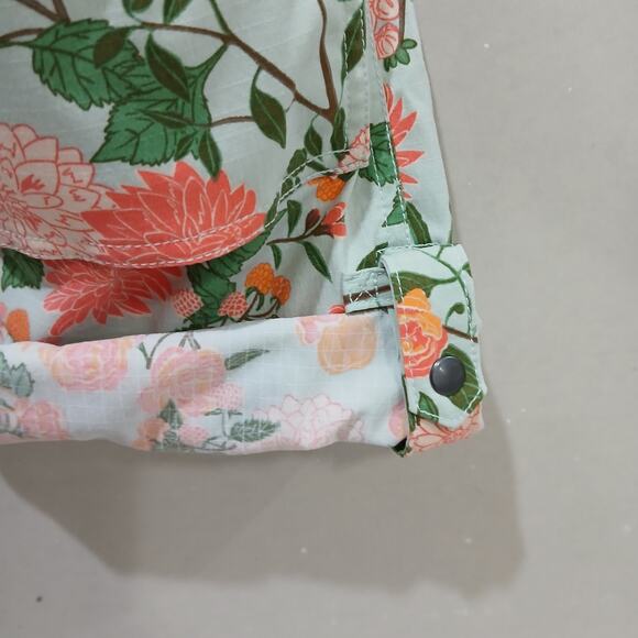 DULUTH TRADING Heirloom Gardening Bib Overalls XS X 31 NWT Mint Summer Dahlia - Picture 15 of 16